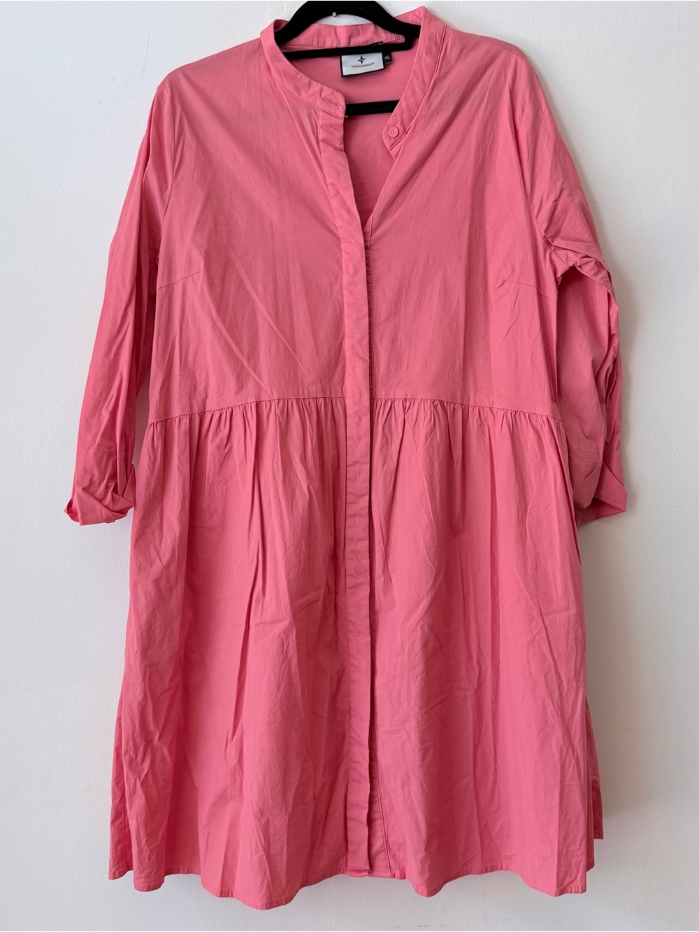 Tuckernuck Pink Button-Front Tunic Dress